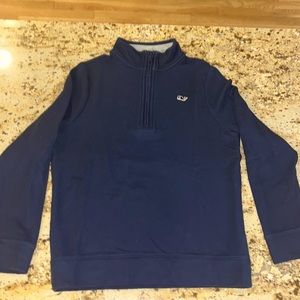 Vineyard Vines Boys size small navy Quarter zip. Perfect condition. Worn once!
